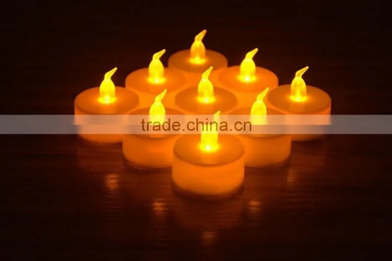 LED tealight candle flicking flameless led teal light battery operated led tealight candle