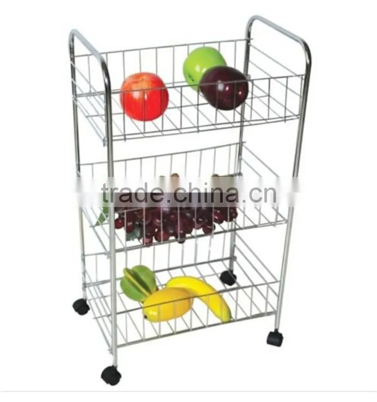 Multifunction 3-Tier Detachable Metal Vegetable Display Stand
