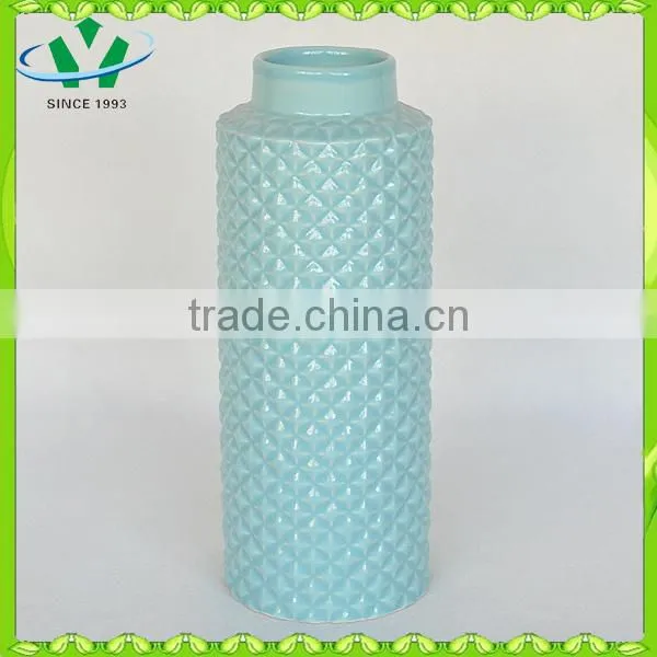 2015 modern new style turquoise ceramic vase chaozhou