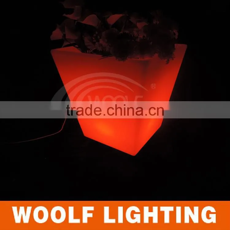 2016 WOOLF waterproof led illuminated RGB colors Ice Bucket for sale