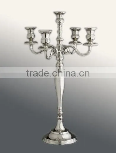 Glass hurricane crystal candelabra for wedding centerpiece, Crystal candelabra centerpiece