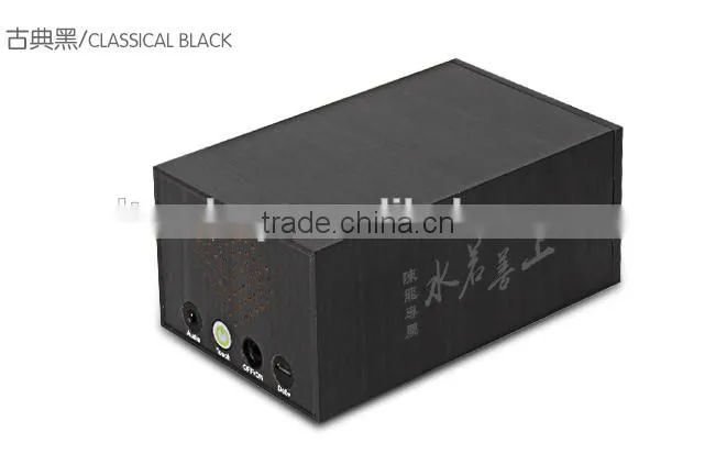 2016 Newest Explosion Hot-selling Pandora's Box Multifunction Bluetooth Stereo Music Speaker Touch LED Lamp Wooden BT Speaker