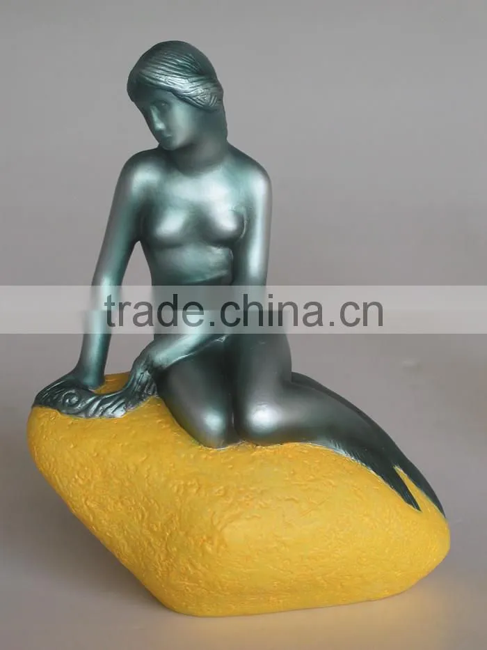 Polystone resin Denmark the little mermaid replica model