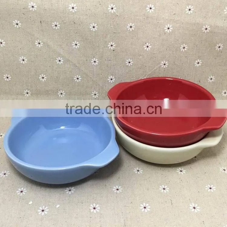 Rural style ceramic plates,stocked porcelain bakeware plate