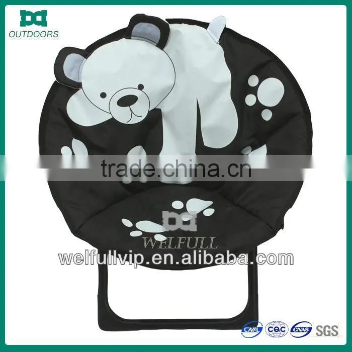 2014 black kids oxford fabric round chair