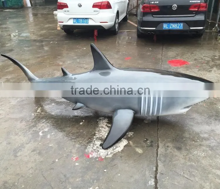 Fiberglass shark statue figurine