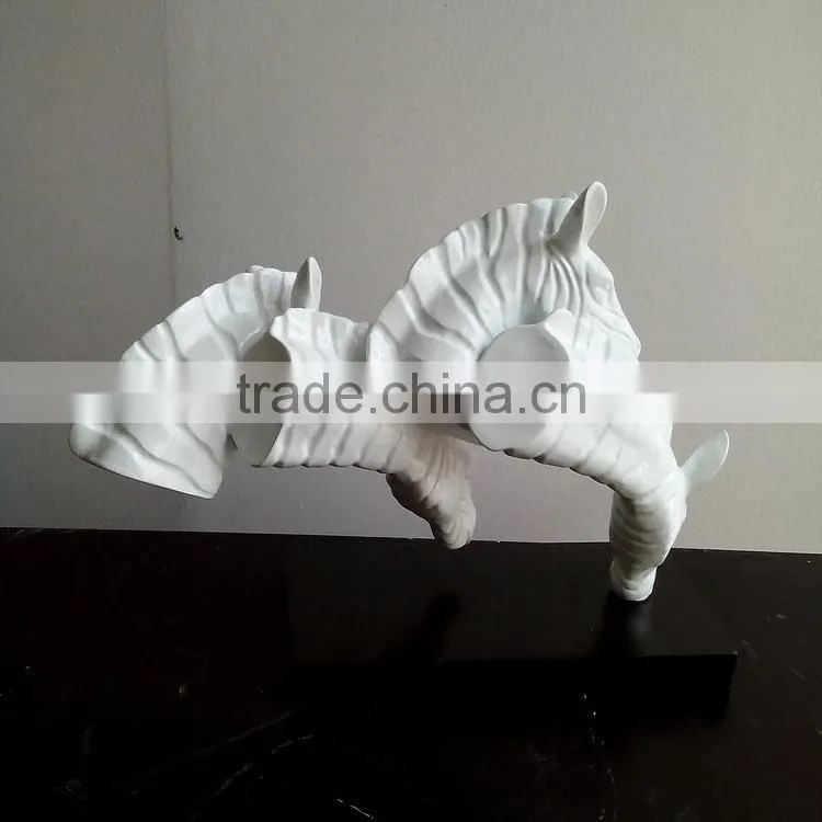 Resin horse head mascot