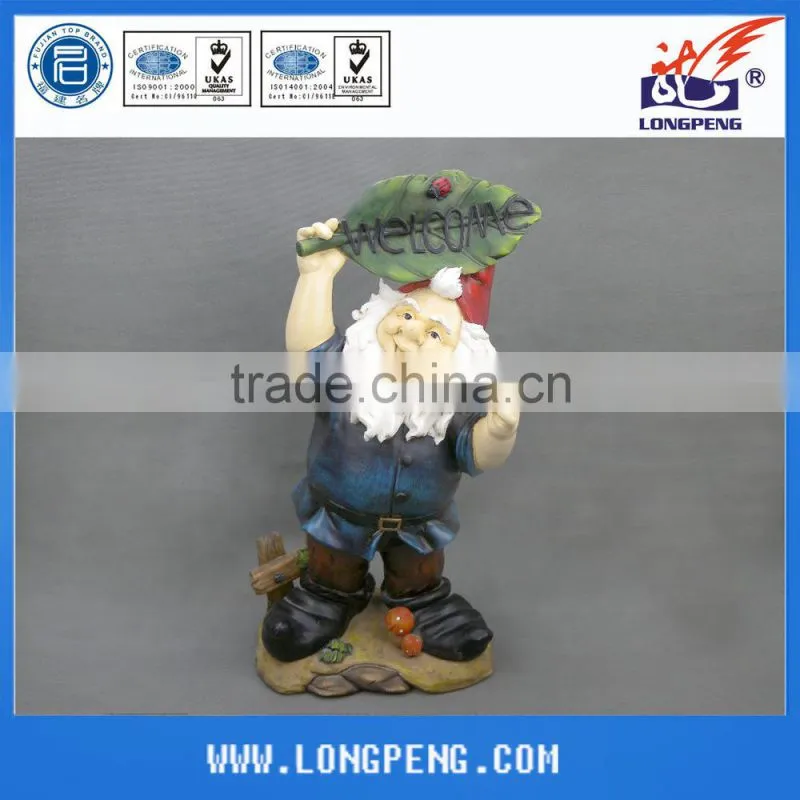 Polyresin Garden Dwarfs,Resin Garden The Seven Dwarfs,Rein Gnome Statues for Garden Decor