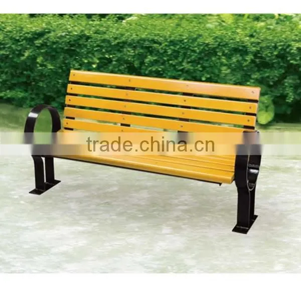 Wood Street Garden Long Bench with Backrest-HY-13