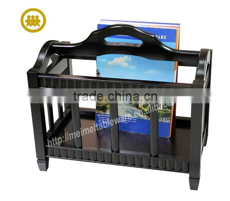 wooden magazine letter rack