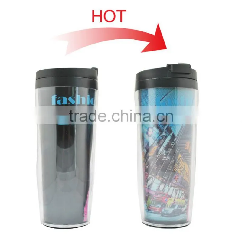 Travel Mug With Plastic Cap FDA Passed
