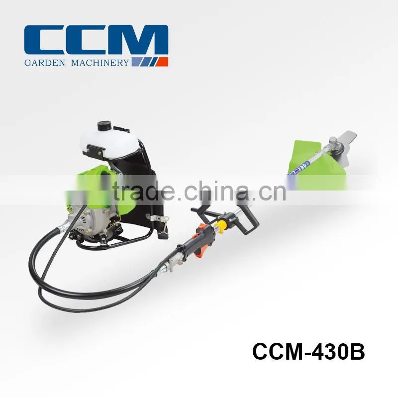 2 STROKE 42.7CC CE gasoline brush cutter with curved shaft