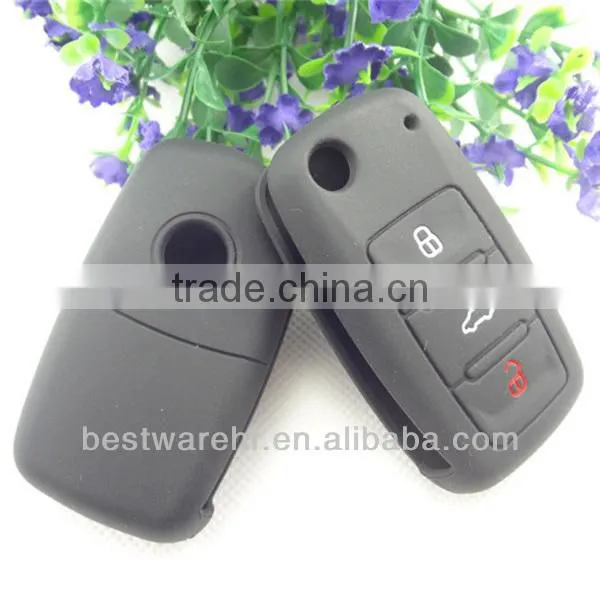 Top!!!For Volkswagen 3 buttons smart remote key,car key key case
