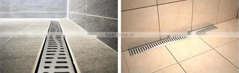 bathroom accessories manufacturer long floor drain shower drain