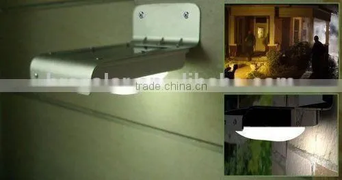 16 LED PIR Motion Sensor Solar Security Light Lamp Garden Outdoor Rechargeable