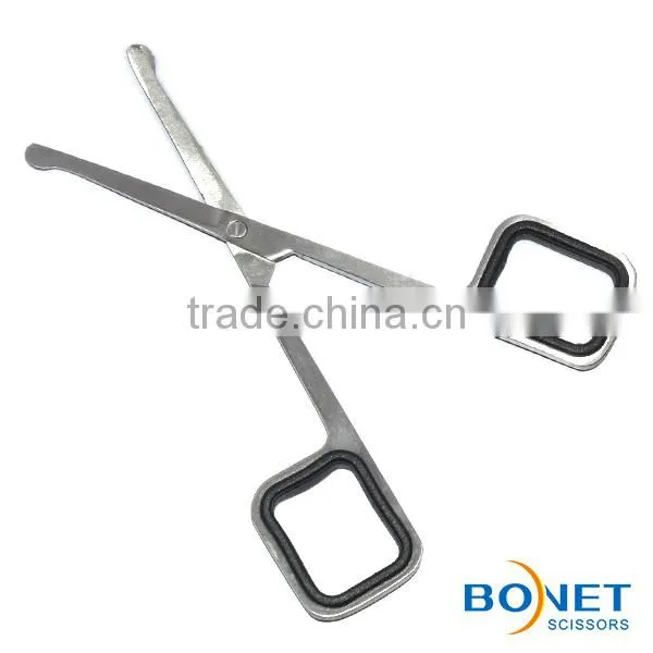 SEM0014 4-3/4'' stain polished blades square handle nose hair scissors