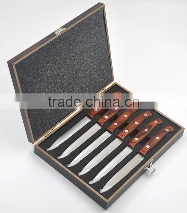 wood handle 4.5"steak knife