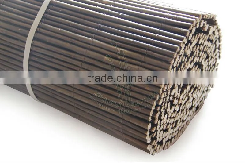 dark brown willow fencing
