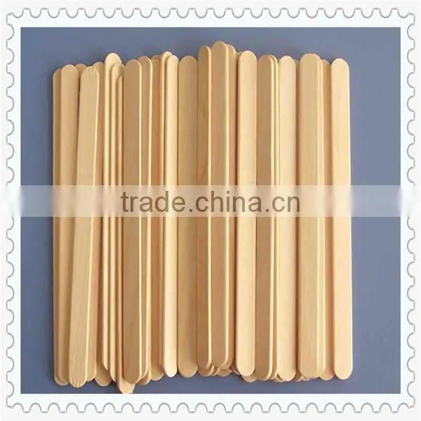 Birch wooden round/straight edge popsicle ice cream stick