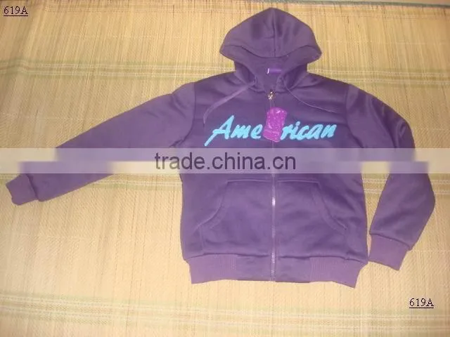 Fashion Apparel Stock Women's Fleece Jacket Hoodies Women