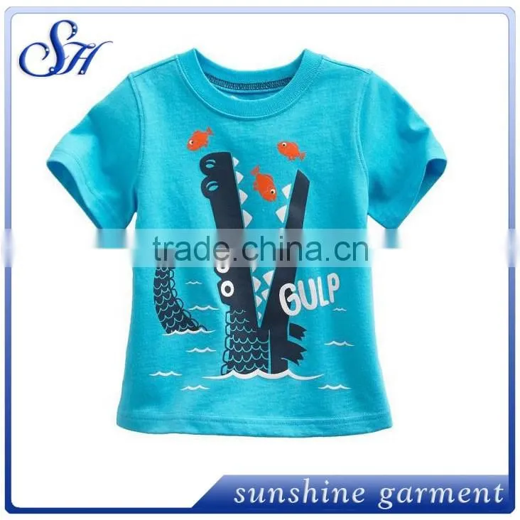 2016 new fashion cotton kid t shirt,kids printing t shirt