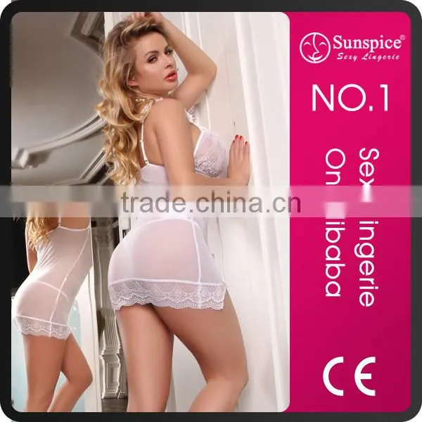 Sunspice european size sexy wedding night lingerie for mature women