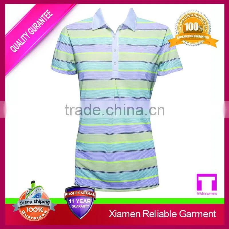 Custom embroidery logo women polo shirt, 100% cotton polo t-shirt