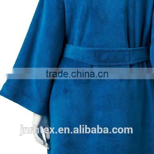 Long sleeves wholesale bathrobe,custom blank cotton bathrobe for women