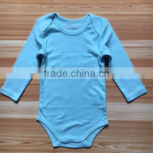2017 New Design Baby Rompers Plain 100% Cotton