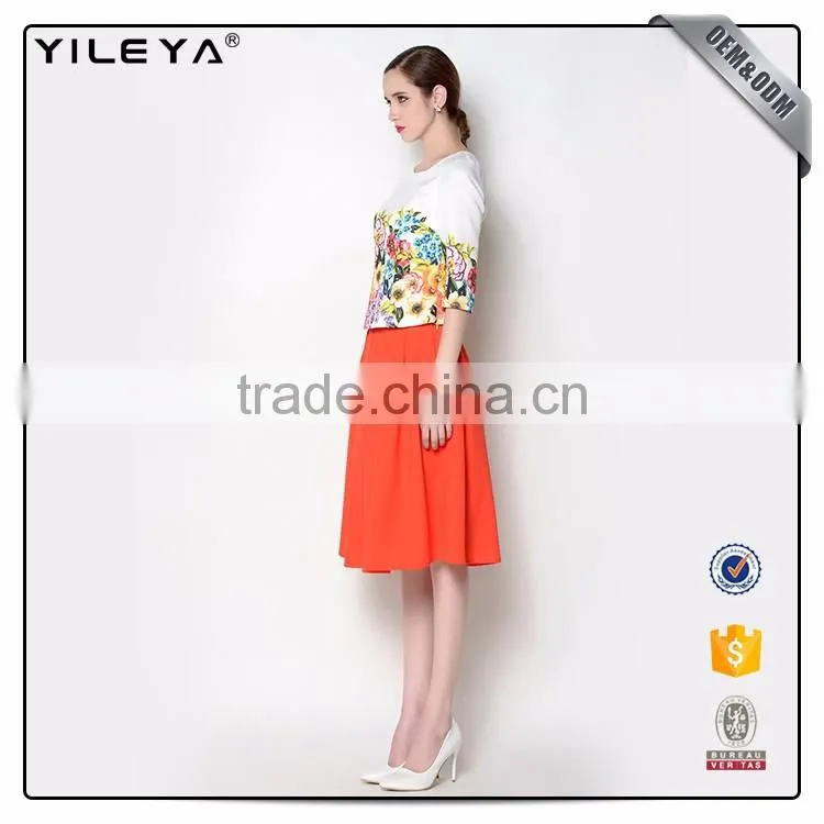 ODM & OEM Services Lovely Knee Length Cheap Pleated Skirts
