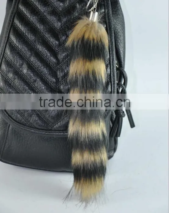 Sale smal Hot Faux Fox Fur Tail Keyring
