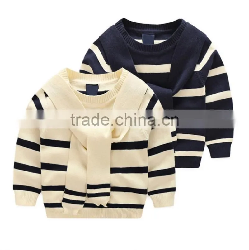 New Design Children Striped Sweaters Long Sleeve Knitting Boy Pullover
