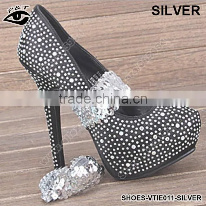 Black Silver Gold Sequins Elastic High Heel Straps /adjustable leather shoe straps/ Shoe Band Shoes Decor Accessories