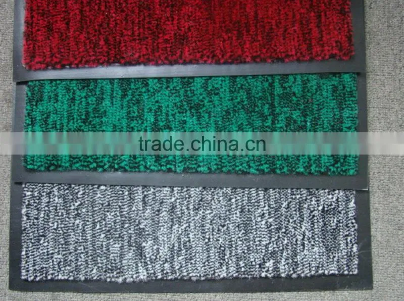 polypropylene fiber cut piles carpet with pvc backing
