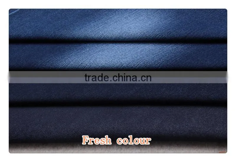 Denim stocklot men's suit fabric/Foshan Supplier stretch jean fabric