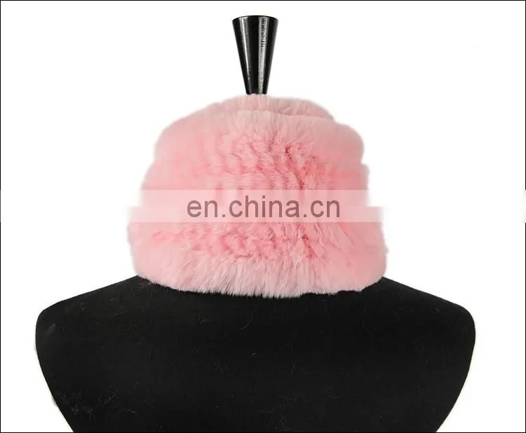 2016 Wholesale cheap good material real rex rabbit fur knitted promotional scarf / handmade scarf