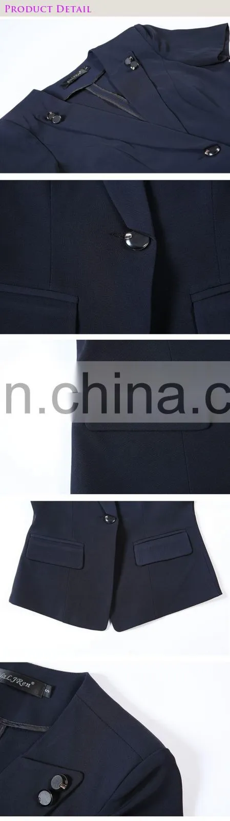 Newly Professional Slim Business Workwear Skirt Suit OL Lady Short Office Uniform Suit