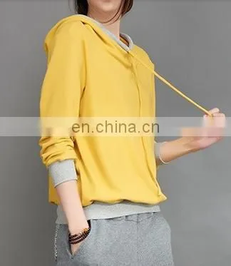 Cheap Bulk Wholesale Blank Plain Cotton Custom Women Sports Pullover Sweatshirt Hoodies