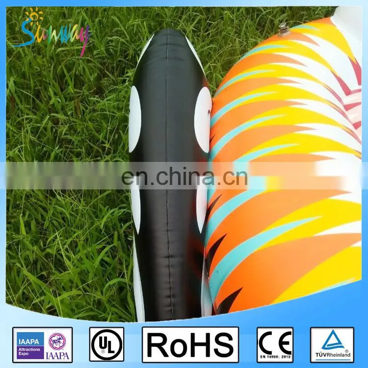 EN71 6P PVC Colorful Swan Pool Floats Inflatable Swan Rider Colored Swan