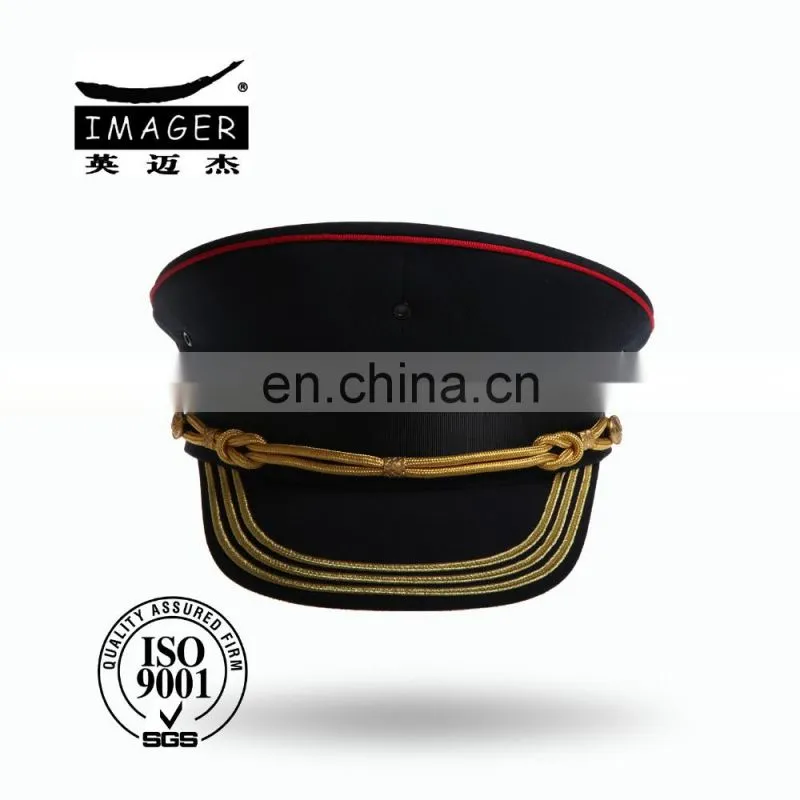 Customized Air Defence Forces Private Cap with Gold Strap and Embroidery