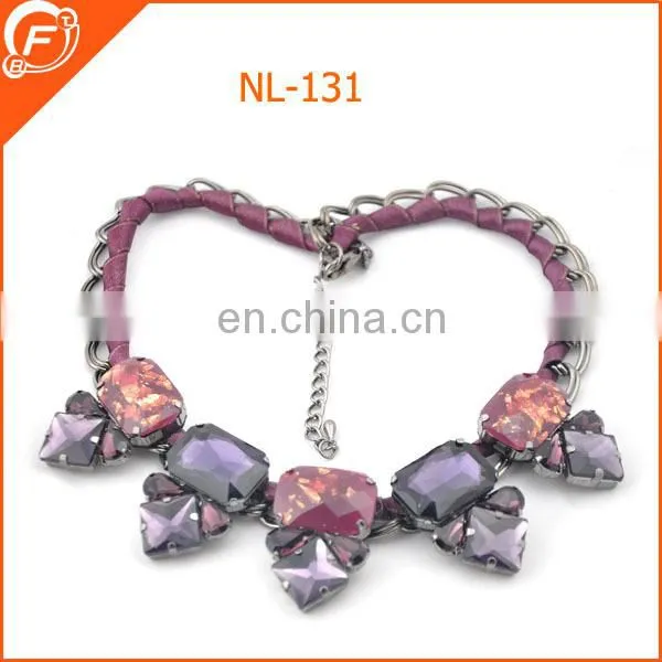 metal gold chain necklace with fringe for women decoration
