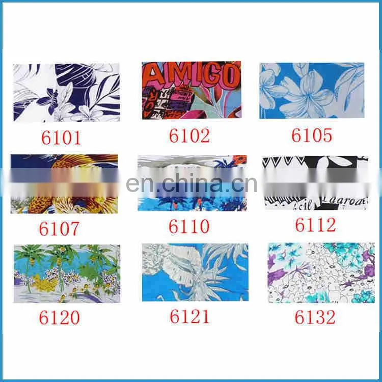rayon printed beach hawaiian shirts