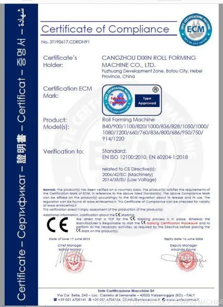 CE certificate 