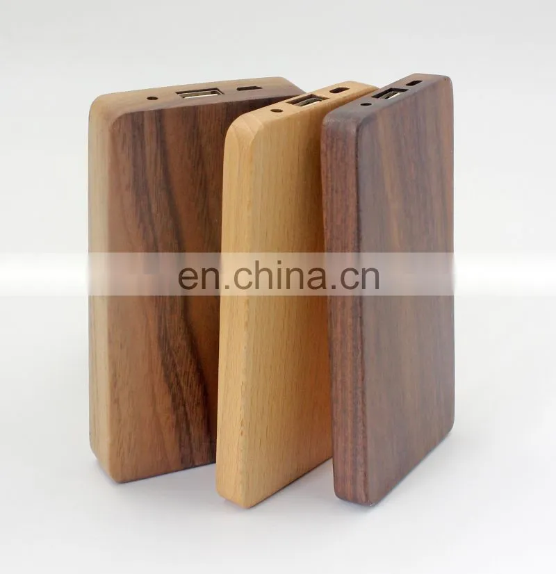 Hot Selling Custom Maple Walnut 4000mAh Wood Power Bank