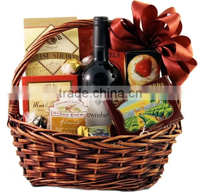 New Year's gift wicker basket wholesale.