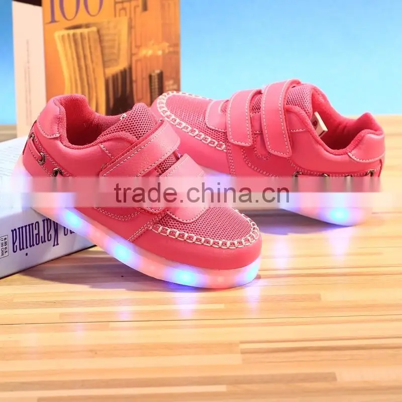 Shoes Kid 2016 Kid Shoes led Luminous Light Up Shoes for Kid With High Quality