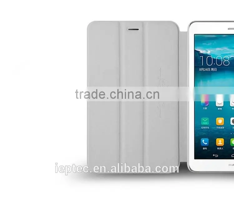 MOFi Case Flip Leather Cover for Huawei MediaPad T1-701U, TPU Holder Smart Cover for Huawei Mediapad
