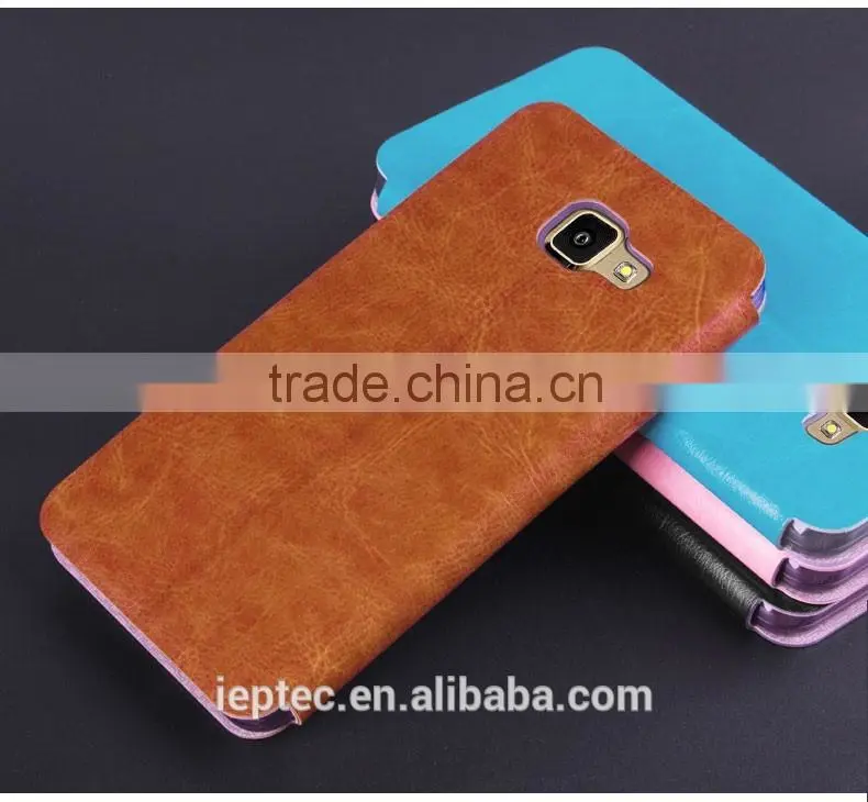 MOFi Stand Slim Flip PU Leather Hard Back Cases Cover for Samsung GALAXY A7 2016, Samsung A7000 2016