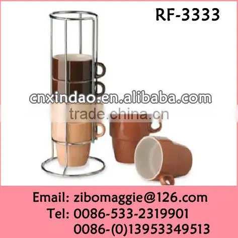 2014 Hot Sale Beautiful Colored Kids Daily Used Ceramic Modern Soup Cup for Tableware