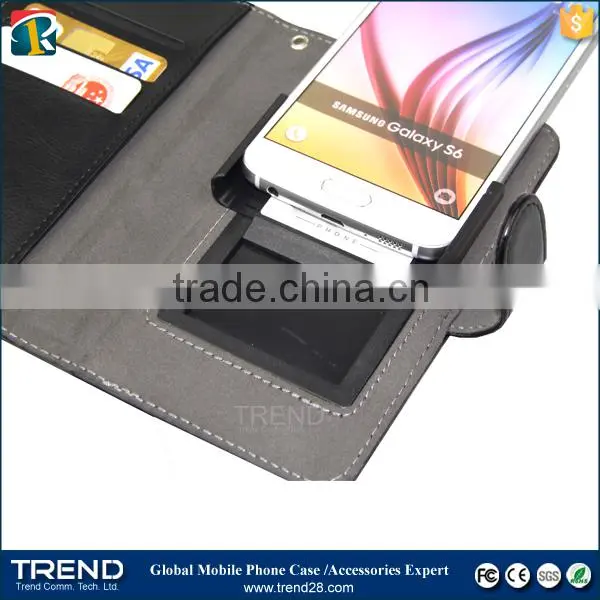 Alibaba express universal magnetic wallet leather case for samsung